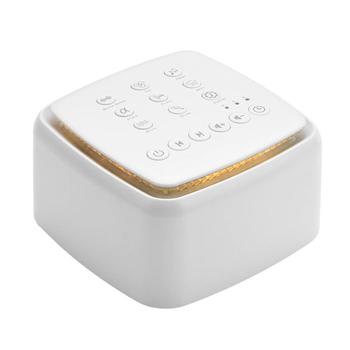 Rechargeable White Noise Machine – 30 Soothing Sounds & Warm Light