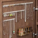 Necklace Storage Rack — 3/6/12/18pcs Wall-Mounted Anti-Tangle Jewellery Display with 8 Hooks