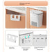 Cabinet Compost Bin with Lid — 6L or 10L, Wall‑Mount or Free‑Standing