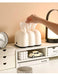 Cloud Tissue Box Holder — Wall-Mount Napkin & Paper Towel Organiser, Cream (PP)