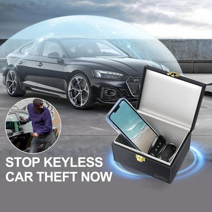 Faraday Box & Pouch Set — Keyless Car Key Signal Blocker