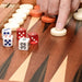 Handmade Foldable Wooden Backgammon Set – 11–17 inch, Inlaid Board & Full Accessory Set