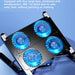 Foldable Laptop Cooling Pad — Adjustable Stand for 13–17.3-inch, 4 Fans