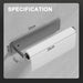 Self‑Adhesive Paper Towel & Toilet Roll Holder — No Drilling, Metal Rack (Black/Grey/White)
