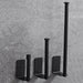 Adhesive Stainless Steel Paper Towel & Toilet Roll Holder — Black or Silver (S/M/L)