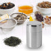 Stainless Steel Tea & Coffee Canisters — 304 Kitchen Storage Tins (S & L)