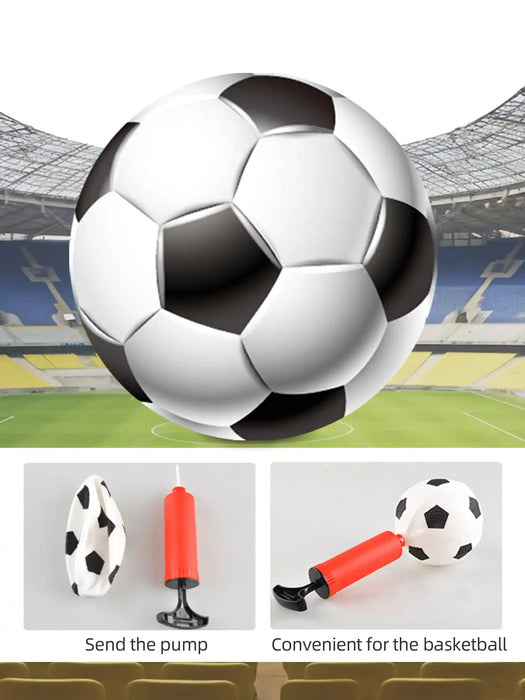 Children's Foldable Football Goal with Pump & Ball — Outdoor Lawn Training Gift
