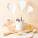 4-piece Silicone Kitchen Utensil Set — Pot Shovel, Slotted Spoon, Soup Spoon & Ladle