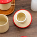 Single Speckled White Butter Crock with Lid — Ceramic French Butter Dish for Spreadable Butter