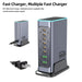 660W GaN 8-Port Desktop Charger — 100W USB‑C PD & Quick Charge 3.0