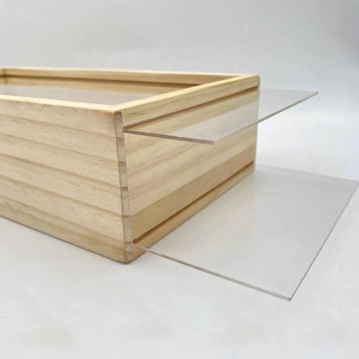 DIY Shadow Box Frame with USB Nightlight – Wood, Acrylic & Resin Display Case, 26×13×6cm