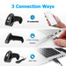 U20 Bluetooth/Wired 1D & 2D Handheld Barcode Scanner – Portable CMOS QR Reader