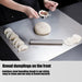 L-shaped Stainless Steel Double-Sided Chopping Board — Large Cutting & Kneading Panel