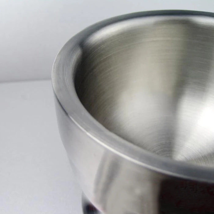 Stainless Steel Mortar and Pestle Set — Garlic & Spice Grinder (2-piece)