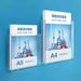 Clear Acrylic Wall-Mount Brochure Holder — Fits A4 & A5