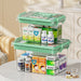 Transparent Medical Storage Box — Foldable, Large-Capacity Medicine Cabinet