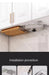 Stainless Steel Non-Perforated Kitchen Rack — Wall-Mounted Pot Lid & Cutting Board Holder