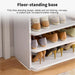 5/7/8-Tier Freestanding Shoe Rack — White MDF Organiser for Entryway
