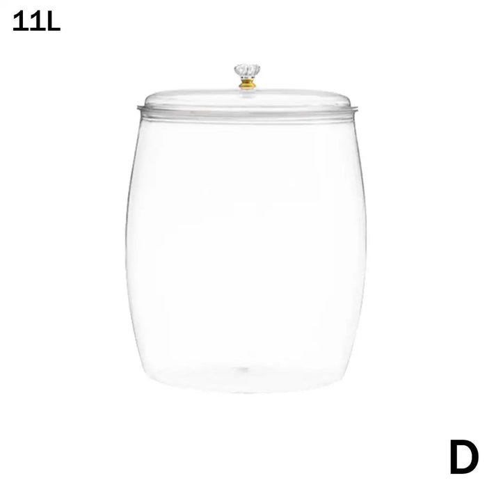 Multi‑functional Lidded Storage Jar — 2.2L to 18L Clear Acrylic