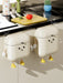 Cream-Coloured Wall-Mounted Kitchen Bin with Lid — 9L / 12L DIY