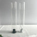 Set of 10 Glass Hurricane Candle Sleeves — 5cm x 27cm