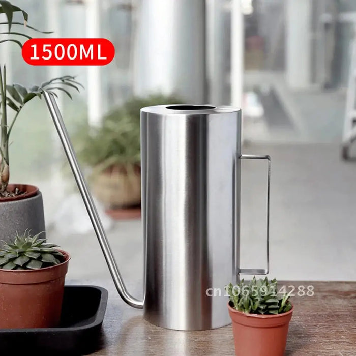 Stainless Steel Watering Can with Long Spout for Bonsai & Indoor Plants