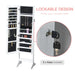 Lockable Full-Length Jewellery Cabinet Mirror – Freestanding Armoire, White