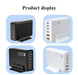 200W GaN 5‑Port USB‑C Fast Charger — Desktop Hub for MacBook Pro/Air & iPad Pro