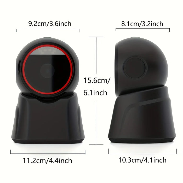 X11 Desktop 2D Omnidirectional Barcode Scanner (USB) – Hands‑free 1D/2D Reader