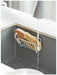 Stainless Steel Suction Cup Sponge Holder — Sink Caddy (Grey Silver / Black)