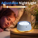 Portable White Noise Machine for Babies — 24 Soothing Sounds, Night Light, Timer, Rechargeable