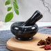 Marble Mortar & Pestle — White Marble Herb and Spice Grinder