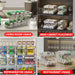 Expandable 2‑Tier Can Storage Rack – Transparent Double‑Layer Fridge Stacker