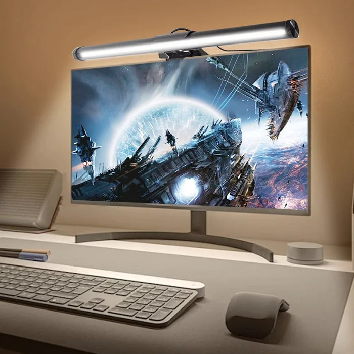 LED Monitor Light Bar — Hanging Screen Lamp, Stepless Dimmable, RGB Option