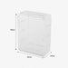 No‑Drill Wall‑Hanging Storage Rack — 3‑ or 4‑Tier PVC Organiser
