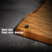 Teak End Grain Cutting Board — Large Wooden Chopping & Charcuterie Board with Hidden Handles