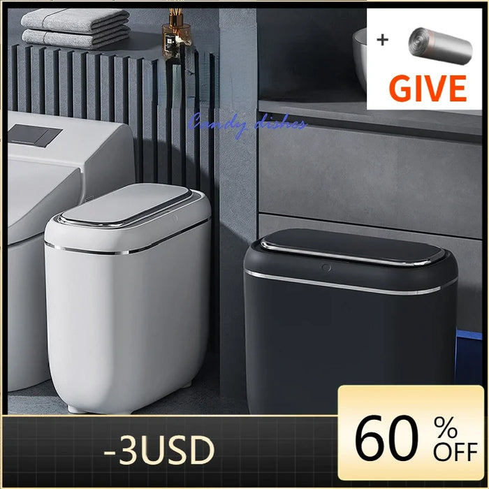 14L Touchless Sensor Bin – Waterproof Automatic Kitchen & Bathroom Bin