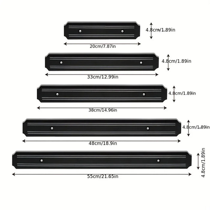 Magnetic Wall-Mounted Knife Holder — Storage Rack for Kitchen Utensils & Tools