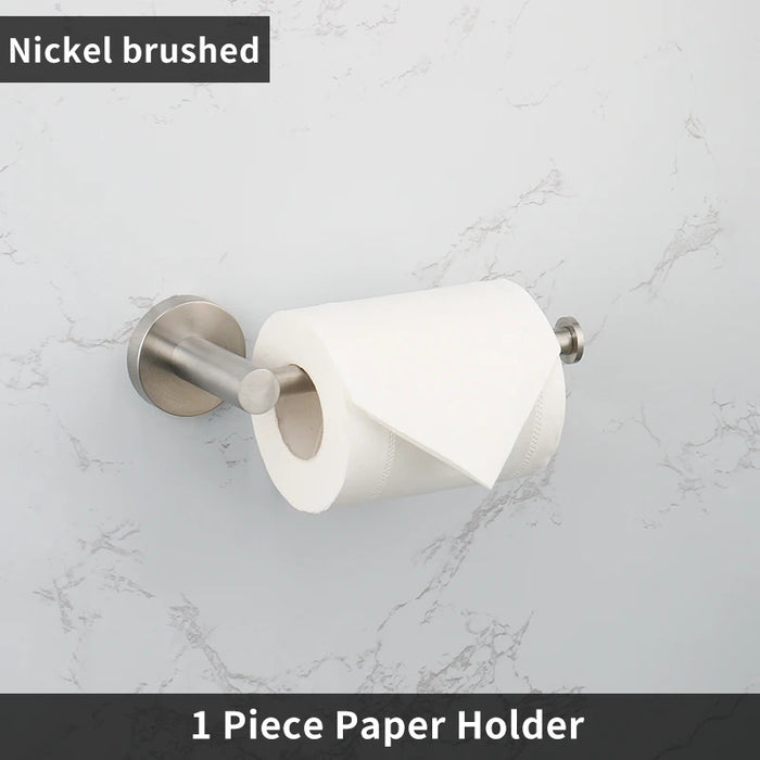 SUS304 Stainless Steel Wall-Mount Toilet Roll Holder — Multiple Finishes