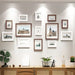 13-piece Wooden Picture Frame Set for Wall — Mixed Sizes for Photos