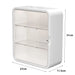 No‑Drill Wall‑Hanging Storage Rack — 3‑ or 4‑Tier PVC Organiser