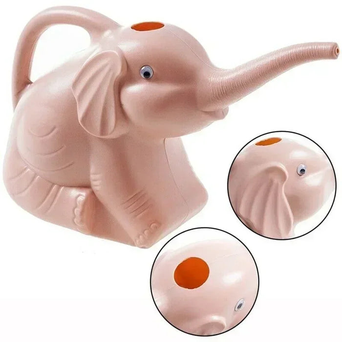 Elephant-Shaped PP Watering Can – 30 × 12 × 18 cm, Blue / Pink / Green
