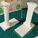 3D Printed Column Bookend (1pc) – Minimalist Desktop Book Stand, White or Black