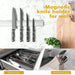 Leeseph Stainless Steel Magnetic Knife Holder — Wall-Mounted Multipurpose Knife Rack