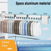 Retractable Wall-Mounted Clothes Hanger — Aluminium Folding Drying Rack