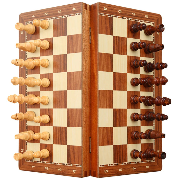 Rosewood Luxury Chess Set with Two Extra Queens and Storage Box — Professional Tournament Board (Adults)