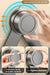 Drill‑Free Suction Cup Rotating Kitchen Rack — Wall‑Mounted Pot Lid & Chopping Board Holder with Hooks
