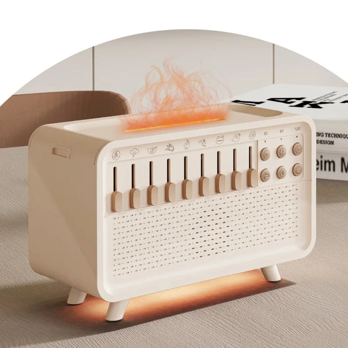 Bluetooth White Noise Machine with Aroma Diffuser, Humidifier & Night Light — 8 Sounds, 3‑Level Dimming