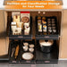 No-Drill Pull-Out Cabinet Organiser — Sliding Drawers for Kitchen & Pantry