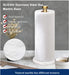 Marble Vertical Paper Towel & Plastic Wrap Rack — Brushed Gold